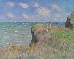 Spacer po klifie w Pourville, 1882