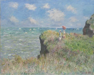 Spacer po klifach w Pourville, 1882