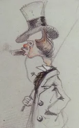Dandy z cygarem Dandy au Cigare, ok. 1857