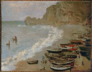 Etretat: Plaża i port d
