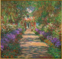 Ogród w Giverny (obraz na płótnie)