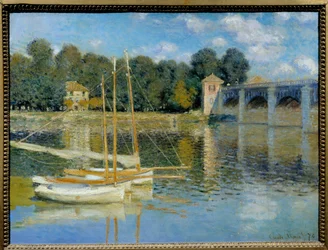 Obraz na moście Argenteuil autorstwa Claude