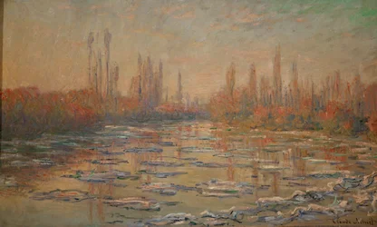 Les glacons ou debacle sur la Seine (olej na płótnie)