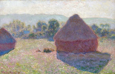 Stogi siana w południe, 65,6 x 100,6 cm