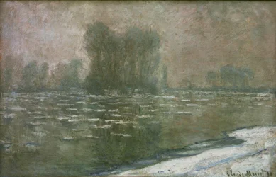 Matin brumeux, débâcle (Lód w mglisty poranek)