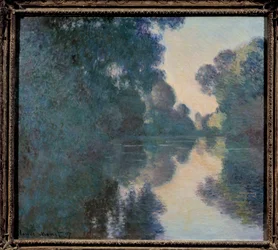 Poranek nad Sekwaną w pobliżu Giverny