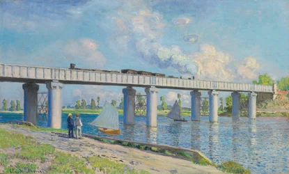 Most kolejowy w Argenteuil, 1873