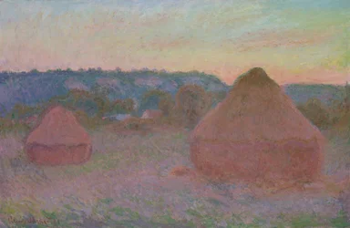 Stosy pszenicy (koniec dnia, jesień)