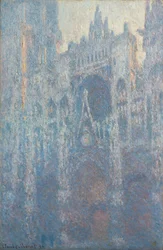 Portal katedry w Rouen w świetle poranka