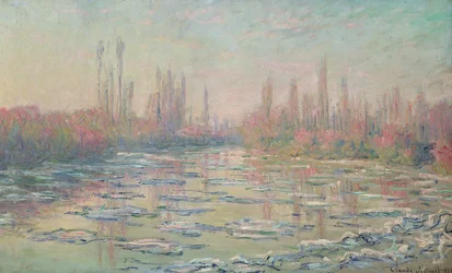 Odwilż na Sekwanie, w pobliżu Vétheuil, 1880