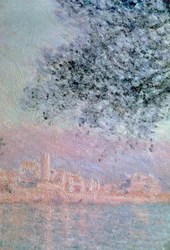 Widok Antibes, detal, 1888