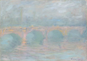 Most Waterloo, Londyn, o zachodzie słońca, 1904