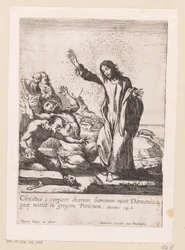 Chrystus odkupuje dwojga opętanych od demonów Miracula Domini Nostri Jesu Christi (tytuł serii) Cuda Chrystusa (tytuł serii)