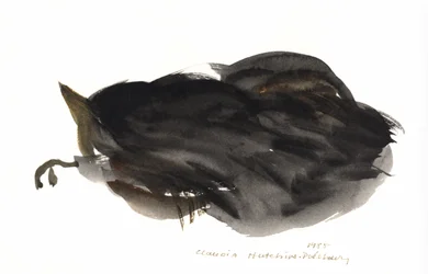 Śpiący kot, 1985 (akwarela)