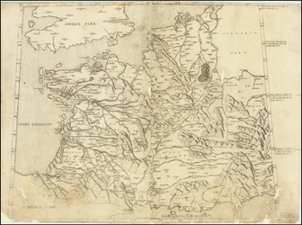 Ptolemejska mapa Francji z 1507 r.