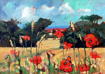 Kent Poppies, 2007 (akryl na płótnie)