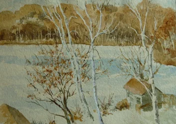 915 Silver Lake, Nowy Rok 2014, 2014 (akwarela)