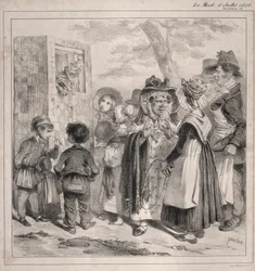 Widzisz mój drogi! to policja sprawia, że ​​te kukiełki grają, by odwrócić uwagę..., 1840.