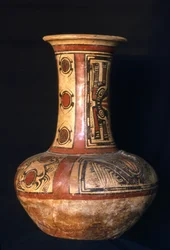 Słój z wysoką szyjką, wczesna faza Cocle, 700-800 n.e. (ceramika)