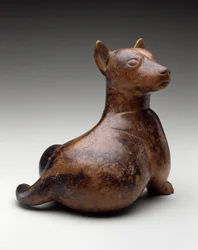 Pies półsiedzący, Meksyk, Proto-Classic, 100 BC-AD 300 (ceramika)