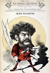 Karykatura Jeana Richepina (1849-1926), francuskiego pisarza.