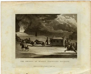 Cesarzowa Rosji podróżująca po kraju, 1784