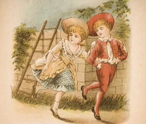 Ilustracja z książki „Old Mother Goose