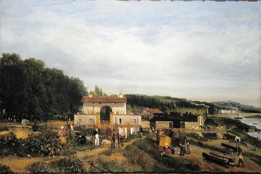 Wejście do wioski Sevres, 1834