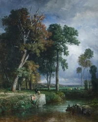 Rybacy, ok. 1850 (olej na płótnie)