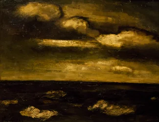 Pejzaż morski autorstwa Constanta Permeke (1886-1952). Belgia, XX wiek.