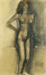 Akt stojący, ok. 1945