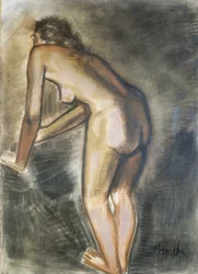 Nu em pé, de Constant Permeke (1886-1952). Bélgica, século XX. polonês