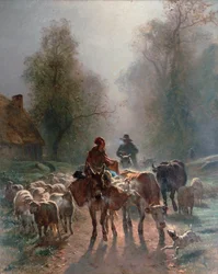 W drodze na rynek”, 1859.