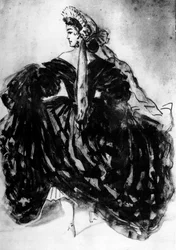 Studium kobiety, XIX w., 1930.