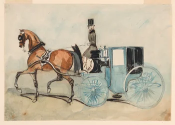 Niebieska Brougham