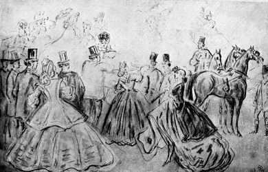 Promenada, XIX w., 1930.