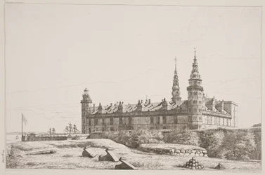 Duński: Kronborg widziany od strony północno-zachodniej