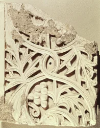 Fragment fryzu, z klasztoru Apa Jeremias, Sakkara (wapień)