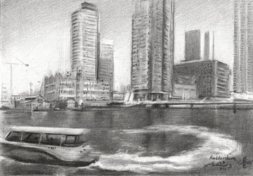 Szkic miasta Rotterdamu