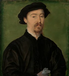 Portret mężczyzny w rękawiczkach, 1540-45.
