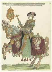 Portret Ferdynanda I Austriackiego na koniu