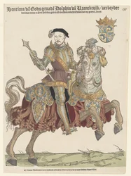 Portret króla Francji Henryka II na koniu, 1542-1543
