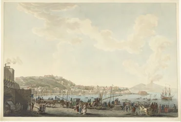 Widok na port w Neapolu