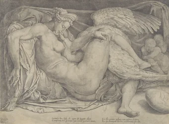 Leda i łabędź, 1544-66.