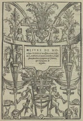 Livre de Moresques, strona tytułowa recto, 1546.