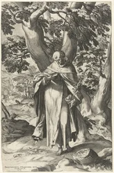 Św. Dominik czyta książkę