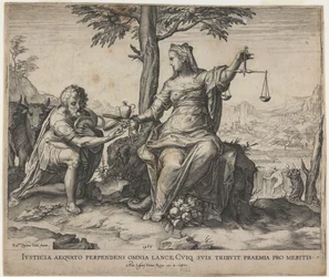 Sprawiedliwość nagradza trud, 1566