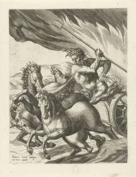 Pluton opuszcza Proserpinę w podziemiach Historia Plutona i Prozerpiny (tytuł serii)