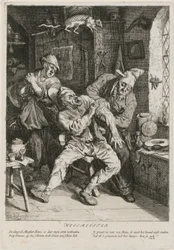 Uzdrowiciel, arkusz 2 z serii trzech scen rodzajowych