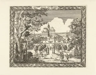 Widok na Huis te Werve w Voorburg Het Huys te Werve (tytuł na obiekcie)